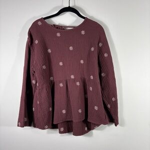 Women's Mauve Floral Top